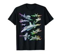 Multiple F-18 Jet Fighters Full Spectrum T-Shirt