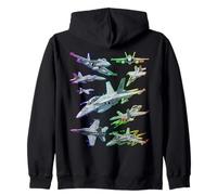 Multiple F-18 Jet Fighters Full Spectrum Zip Hoodie