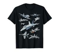 Multiple F-18 Jet Fighters Graphic T-Shirt