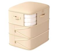 Multiple Family Member Storage Bags with Distinctive Color Coding and Oversized Viewing Window Organized Wardrobes Solution Silk Fabric Storage Organizers