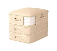 Multiple Family Member Storage Bags with Distinctive Color Coding and Oversized Viewing Window Organized Wardrobes Solution Silk Fabric Storage Organizers