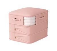 Multiple Family Member Storage Bags with Distinctive Color Coding and Oversized Viewing Window Organized Wardrobes Solution Silk Fabric Storage Organizers