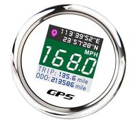 Multiple Function 52mm Digital Speedometer Map Tracking Systems Large Display Mileage Recorder For Vehicles Vessels Motorcycle Motorcycle Trip Meter Map