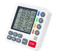 Multiple Function Timers with 4 Separate Displays Perfect for Simultaneous Timing Needs in Various Applications Timers
