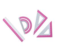 Multiple Functional Aluminum Ruler Set Creative Design Projects Strong Device for Technical Drawing Basic Measurement Student Geometry Essential