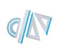 Multiple Functional Aluminum Ruler Set Creative Design Projects Strong Device for Technical Drawing Basic Measurement Lightweight Math Tool