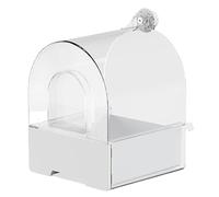 Multiple Functional Hanging Parrot Bathing Tub Cage Accessory Bird Bathtub Offering Clear Views for Hamster Budgies
