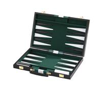 Multiple Game Rolls Up PU Leather Backgammon Game Mat Backgammon Chess Set in 3 Colorful Color for Indoor Outdoor Fun Mat