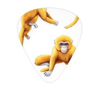 Multiple golden monkeys Printed pick set - 12 pieces, thin, medium and thick guitar picks, suitable for guitar, bass, electric guitar and ukulele