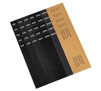 Multiple Grit 60-2000 Waterproof Sanding Paper Extended Durability Sandpaper for Jewelry Metal Wood Finishing Project Fine Polishing Sandpaper