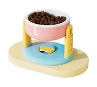 Multiple Height Dog Feeding Station With Feeders Bowl Features For Easy Cleaning Bright Color Ergonomic Pet Feeding Bowl