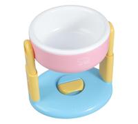 Multiple Height Dog Feeding Station With Feeders Bowl Features For Easy Cleaning Bright Color Raised Cats Feeder