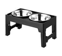 Multiple Height Dog Feeding Station With Slow Feeder Bowl Features For Easy Cleaning Stainless Steel Pet Bowls