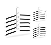 Multiple Jacket Space Saver Multi Coat Hanger Organiser Set Clothes Non-Slip