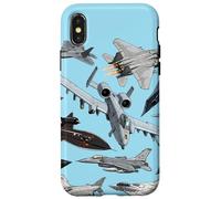 Multiple Jets Supersonic Stealth Fighters Graphic Case for iPhone X/XS