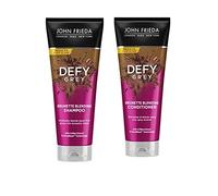 Defy Grey Colour Blending Shampoo (250ml) and Defy Grey Colour Blending Conditioner (250ml) Set by John Frieda for Blending Away First Greys in Brunette Hair