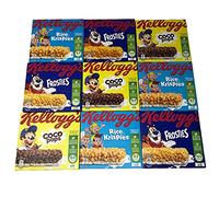 Multiple Kelloggs Coco Pops Bars 20g x18 Bars Rice Krispies Bars 20g x18 Frosties Bars 20g x18 Multipack Cereal Bars Bulk Buy (54 Bars Total)