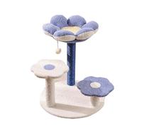Multiple Level Cat Tower, Space Saving Cat Furniture with Interactive Pom, Indoor Pet Activity Furniture Play for Small Spaces