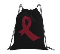 Multiple Myeloma Awareness Ribbon American Flag Women Men String Backpack Large Gym Sack Portable Pe Bag For Travel Hiking Picnic