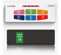 Multiple Office Door Sign Privacy - Do Not Disturb/Out of Office/In A Meeting/Back Soon/Working Remotely/Please Knock