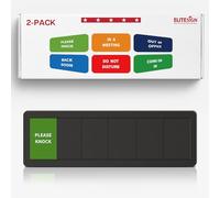 Multiple Office Door Sign Privacy - Do Not Disturb/Out of Office/In A Meeting/Back Soon/Working Remotely/Please Knock