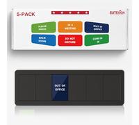 Multiple Office Door Sign Privacy - Do Not Disturb/Out of Office/In A Meeting/Back Soon/Working Remotely/Please Knock
