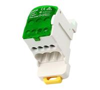 Multiple Output Electrical Enclosures DIN Rails 8 Terminals Port Brass Contacts Sturdy Housing Daily Use Multiple Output Terminals Block