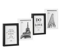 Multiple Photo Frame Wood MDF Collage White Black Various Sizes