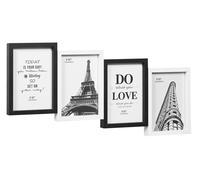 Multiple Photo Frame Wood MDF Collage White Black Various Sizes