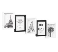 Multiple Photo Frame Wood MDF Collage White Black Various Sizes