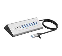 Multiple Port Splitter USB 3.0 Type C Docking Station Multiple 7/10 Slot Plug Hub Socket Extender Dock Adapter for PC Laptop