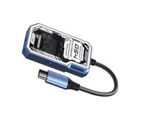 Multiple Port Type C Adapter 4 Port Clear Case USB3.0 5Gbps Fast Speed Transfer Universals Compatibility For Laptop Tablets Travel Use USB C Hubs For Laptops