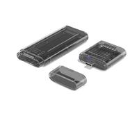 Multiple Protocols Hard Drive Enclosure Featuring Direct Plugs Structure and Durability ABS Protective Shell Tool Less Installation Hard Drive Case