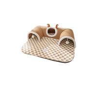 Multiple Purpose Cats Tunnel and Bed Soft Fleece Fabric Game Relax Strong Build Accommodates Several Animals Washable Fleece Cats Tunnel Bed Comfortable Slumbering Area and Activity Area for Indoor
