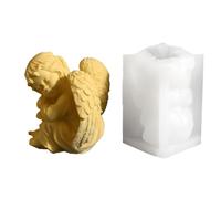 Multiple Purpose Cherubim Sculpture Elastomer Cast for Chocolate Soap Flame Making Flexible Silicone Craft Molds