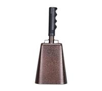 Multiple Purpose Decimeter Iron Handbell Loud Resonating Tool Firm Hold Handle Suitable for Stadiums Plantations Parties Incidents Decimeter Handbell