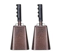 Multiple Purpose Decimeter Iron Handbell Loud Resonating Tool Firm Hold Handle Suitable for Stadiums Plantations Parties Incidents Decimeter Handbell