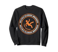 Multiple Sclerosis Awareness Trip Hazard Orange Circle Sweatshirt