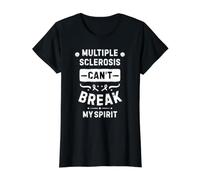 Multiple Sclerosis Can't Break My Spirit Value Graphic T-Shirt, Women, Black, S