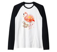 Multiple Sclerosis I Still Standing Flamingo MS Warrior Raglan Baseball Tee