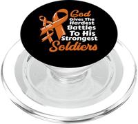 Multiple Sclerosis MS God gives battles strongest soldiers PopSockets PopGrip for MagSafe