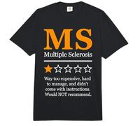 Multiple Sclerosis Sarcastic One Star Review Comfort Colors Adult Heavyweight T-Shirt