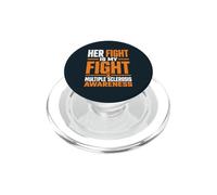 Multiple Sclerosis Support MS Warrior Wife Mom MS Fighter PopSockets PopGrip for MagSafe