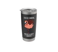 Multiple Sclerosis Survivor MS Awareness Ribbon Patient Stainless Steel Insulated Tumbler