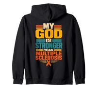 Multiple Sclerosis Warrior MS Awareness Zip Hoodie