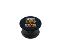 Multiple Sclerosis Warrior Support Awareness Ribbon PopSockets Adhesive PopGrip