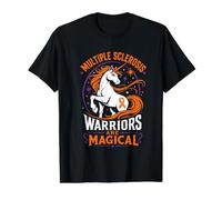 Multiple Sclerosis Warriors are Magical Value Graphic T-Shirt, Men, Black, L