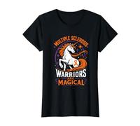 Multiple Sclerosis Warriors are Magical Value Graphic T-Shirt, Women, Black, M