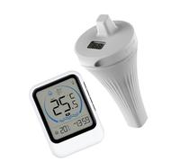 Multiple Sensors Digital Thermometers with Extreme Temperature Ranges for Pool & Spa Water Floating Probes Digital Pool Temperature Monitor with Display