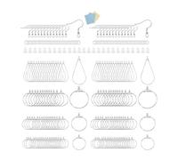 Multiple Shapes, 480 Divisions, Earring Backs, Iron Craft Factors, Including Teardrop Round Jewellery Divisions, Earring Backs, Jewellery Accessories, one size, As described